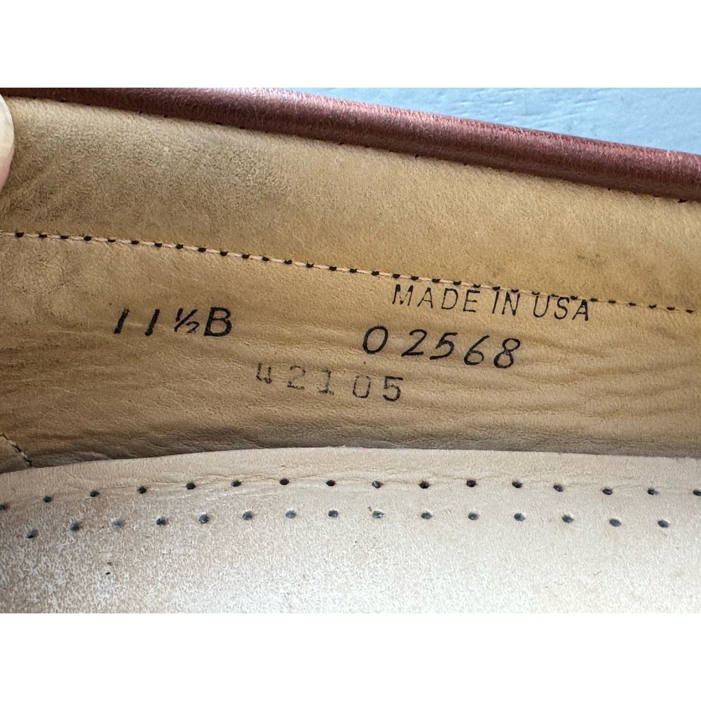 Allen Edmonds Tassel Loafers Carthage Size 11.5B Mens Brown Leather USA - Picture 11 of 11